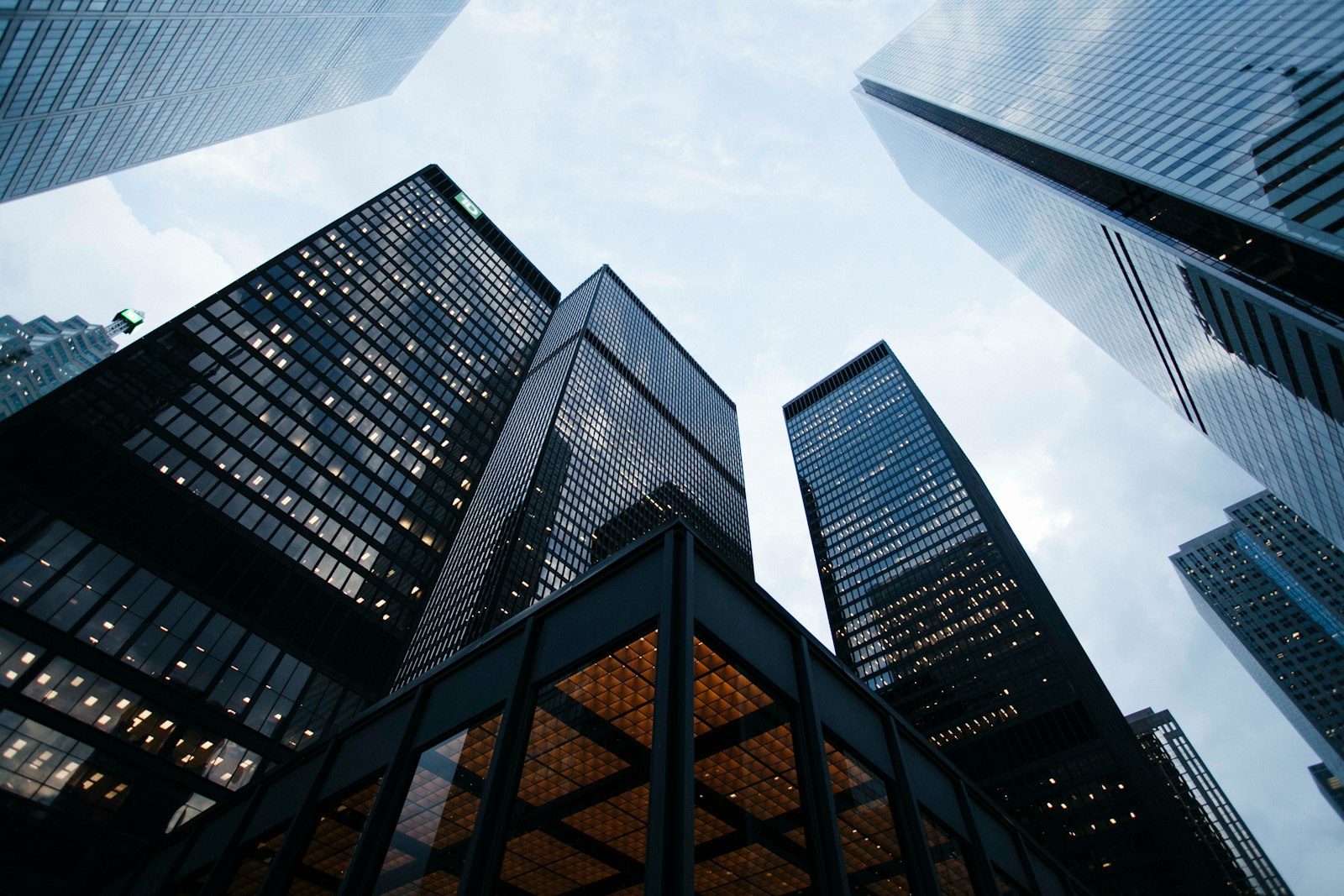 View of tall residential buildings in Mexico